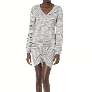 Steve Madden Black, Gray, And White Sweater Dress | Size Medium